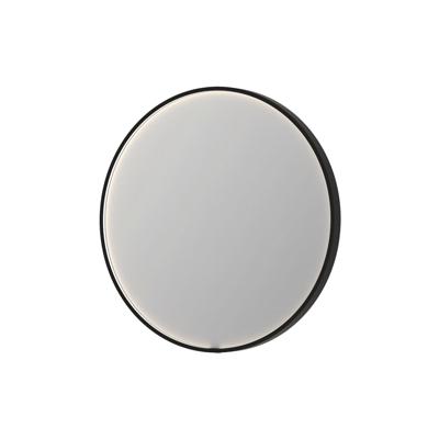 Spiegel INK SP24 120x4x120 cm incl. direct LED-Verlichting Rondom en Spiegelverwarming Geborsteld Metal Black Spiegel INK SP24 120x4x120 cm incl. direct LED-Verlichting Rondom en Spiegelverwarming Geborsteld Metal Black