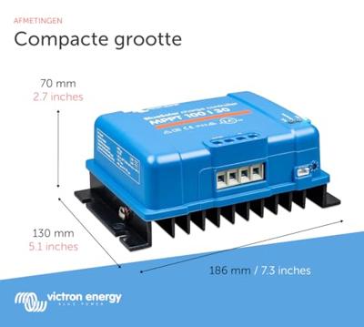 Victron Energy Victron BlueSolar MPPT Laadregelaar voor zonne-energie MPPT 12 V, 24 V 30 A Victron Energy Victron BlueSolar MPPT Laadregelaar voor zonne-energie MPPT 12 V, 24 V 30 A