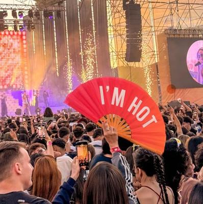 Houten waaier XXL - I&apos;m Hot