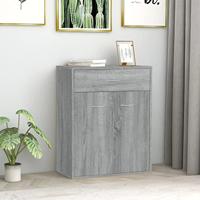 Dressoir 60x30x75 cm bewerkt hout grijs sonoma eikenkleurig - thumbnail