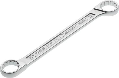 HAZET Dubbele ringsleutel 610N-21X23 · Buitentwaalfkant tractieprofiel · SW 21 x 23 mm HAZET Dubbele ringsleutel 610N-21X23 · Buitentwaalfkant tractieprofiel · SW 21 x 23 mm