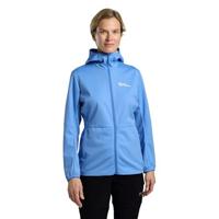 Jack wolfskin Feldberg Hoody Softshell Jas Dames Mid Blue S - thumbnail