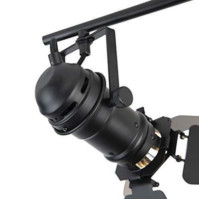 QAZQA Industriële spot zwart 2-lichts met kleppen - Movie