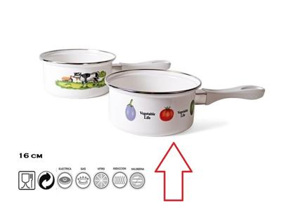 Steelpan - Ø16 cm - geglazuurd - alle warmtebronnen - model Vegetable
