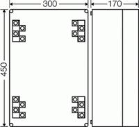 Hensel 3900226 Verdeeldoos Halogeenvrij, Verzegelbaar (l x b) 450 mm x 300 mm 1 stuk(s) - thumbnail