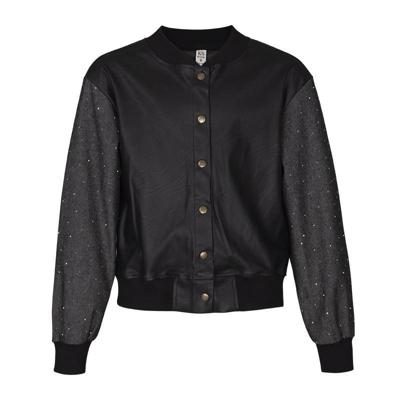 KIEstone winter bomberjas meisjes - zwart - Sam