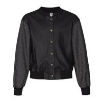 KIEstone winter bomberjas meisjes - zwart - Sam - thumbnail