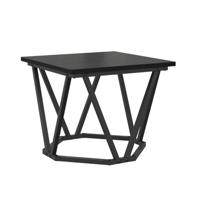 Salontafel 3 pcs Zwart eiken 50 x 50 x 40 cm - thumbnail