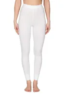 Thermobroek dames - Legging pants - Warme winter thermolegging - Zwart - Wit - thumbnail