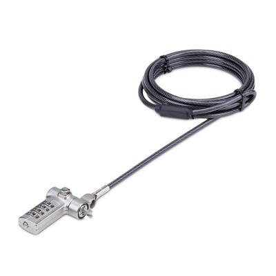 StarTech.com 25-Pack Universeel Laptop Kabelslot 2m, Geserialiseerde Security Kabel, Compatibel met Noble Wedge®/Nano/K-Slot