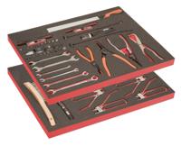 Bahco Gereedschapsset voor automotive | inclusief 2 gevulde foams - 42-delig - FF1ASET-AUTO-M6 - thumbnail