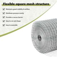 VidaXL Gelaste draadhek zilver 1.2 x 10 m - thumbnail