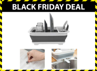 Michelino Opvouwbare Afdruiprek met lekbak - thumbnail