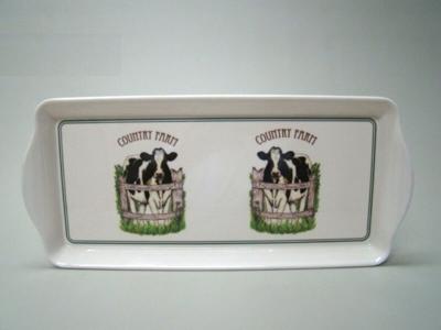 Koe dienblad groot / Country Farm