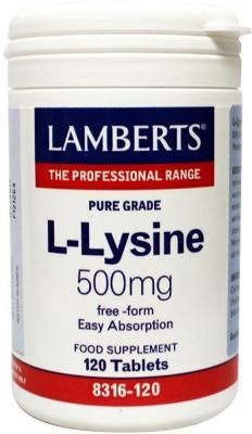 Lamberts L-lysine 500 Mg (120tb)