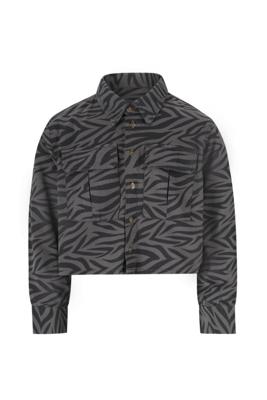 Like Flo winter overshirt meisjes teens - grijs - Cassy - kort - grote zakken