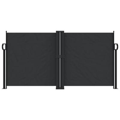 Windscherm uittrekbaar 120x1000 cm zwart Windscherm uittrekbaar 120x1000 cm zwart