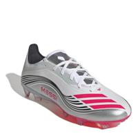 adidas F50 Messi Pro Gras Voetbalschoenen (FG) Wit Zilver Rood - thumbnail