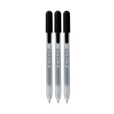 Gelschrijver sakura gelly roll classic 3st zwart | 6 stuks