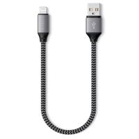 Satechi ST-TAL10M USB-kabel USB 2.0 USB-A stekker, Apple Lightning stekker 0.25 m Grijs, Zwart - thumbnail