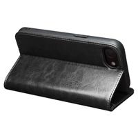 Qialino iPhone 16e hoesje - Leren bookcase - Zwart - thumbnail