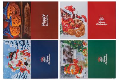 Nu met 40% korting - Diamond painting kerstkaarten