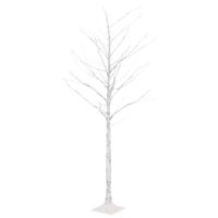 VidaXL Berkenboom led 128 led's warmwit 220 cm wit - thumbnail