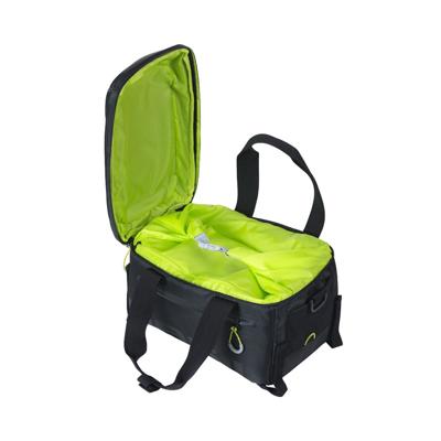 Basil miles trunkbag - sportieve zwarte bagagedragertas voor sportievelingen - 7l - zwart lime - thumbnail
