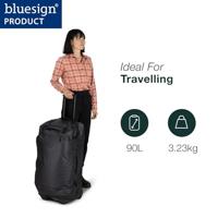 Osprey Transporter Wheeled Duffel 90 Trolleytas Raven Black/Black 60L - thumbnail