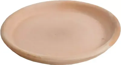 Mcollections Schotel Terracotta - Ø18 × H2,5 cm - Whitewash