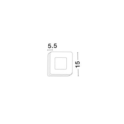 Lyora Vierkante wandlampTune wit - 9529720