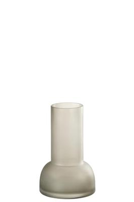 J-Line Vaas|Kandelaar Yara Glas Greige Small