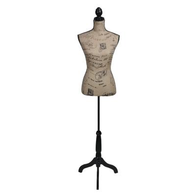 VidaXL Etalagepop torso vrouw jute bruinzwart