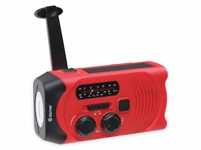 Denver SCR-2010 Noodradio VHF (FM), Middengolf Rood, Zwart Denver SCR-2010 Noodradio VHF (FM), Middengolf Rood, Zwart