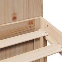 Bed met boekenkast zonder matras massief grenenhout 150x200 cm - thumbnail