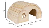 TRIXIE HUIS CAVIA HOUT SPIJKERVRIJ 29X20X17 CM - thumbnail
