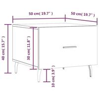 Salontafels 2 st 50x50x40 cm bewerkt hout sonoma eikenkleurig - thumbnail