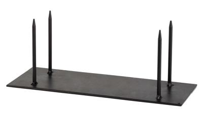 Vaessen Creative • standaard metaal 35x13cm pin 4pcs 13cm zwart gelakt