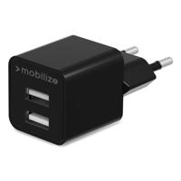 Mobilize Wall Charger 2x USB 24W Black - thumbnail