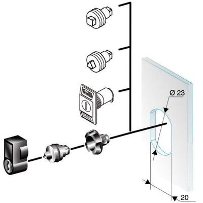 Schneider Electric NSYTC7CRN 1 stuk(s)