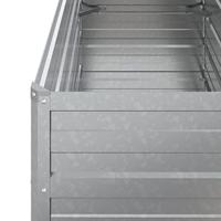 VidaXL Plantenbak verhoogd 100x40x77 cm gegalvaniseerd staal zilver - thumbnail