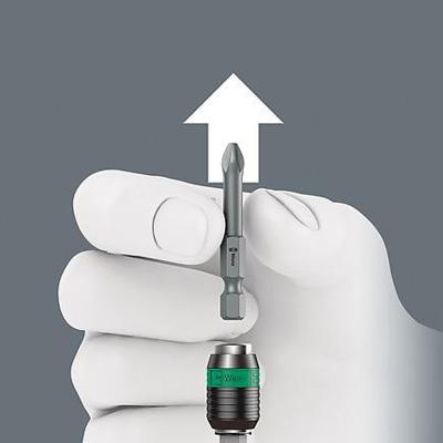 Wera 7463 Kraftform Pistoolgreep Instelbare Momentschroevendraaier met standaardinstellingen met Rapidaptor Snelwisselhouder, 1/4 duim,4,0 Nm - 1
