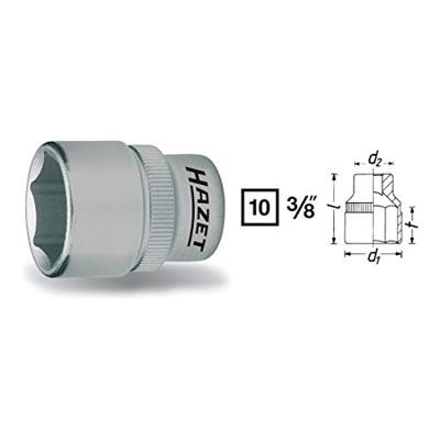 HAZET Dopsleutel 880-9 · 3/8 inch (10 mm) vierkant hol · Buiten-zeskant-tractieprofiel · SW 9 mm HAZET Dopsleutel 880-9 · 3/8 inch (10 mm) vierkant hol · Buiten-zeskant-tractieprofiel · SW 9 mm