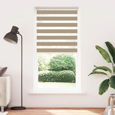 VidaXL Zebra blind 105x230 cm stofbreedte 100,9 cm polyester zandbruin VidaXL Zebra blind 105x230 cm stofbreedte 100,9 cm polyester zandbruin
