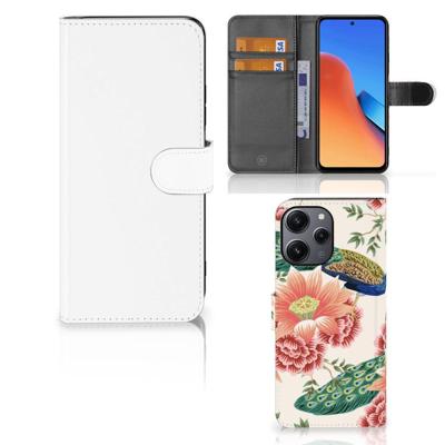 Telefoonhoesje | Met pasjeshouder | voor Xiaomi Redmi 12 Pink Peacock