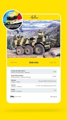 Heller 57141 STARTER KIT VAB 6x6 Schaal 1:35