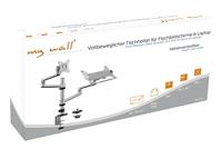 My Wall HL52L Monitor-tafelbeugel 1-voudig 43,2 cm (17) - 81,3 cm (32) Zilver In hoogte verstelbaar, Draaibaar, Laptophouder - thumbnail