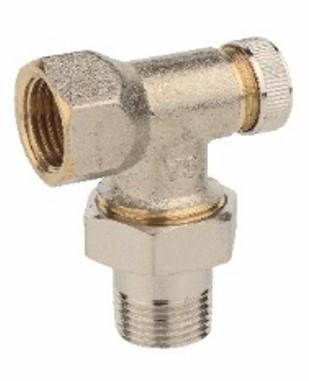 Kirchhoff Radiateurschroefaansluiting, vernikkeld, hoek 1/2", afsluitbaar - 98853518