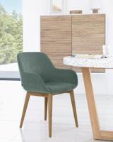 Kave Home Eetkamerstoel 'Konna' kleur Donkergroen - thumbnail