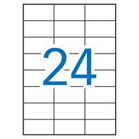 Apli witte etiketten ft 70 x 37 mm (b x h), 6.000 stuks, 24 per blad (2520) - thumbnail